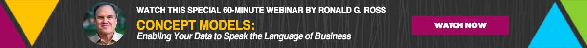 Concept Models Webinar by Ronald G. Ross